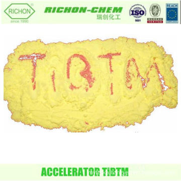 China Manufacturer Rubber Additive Auxiliary Agent for Shoe Raw Material Chemicals Formulas C18H36N2S3 Rubber Accelerator TiBTM